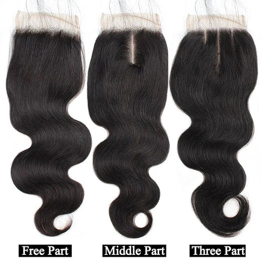 8A Virgin Human Hair, Body Wave Hair, Buy 3 Bundles Get 1 Free 12-20 Inch Closure